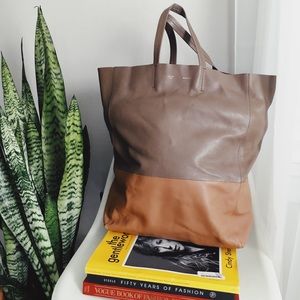 Celine Bi Cabas Vertical Tote